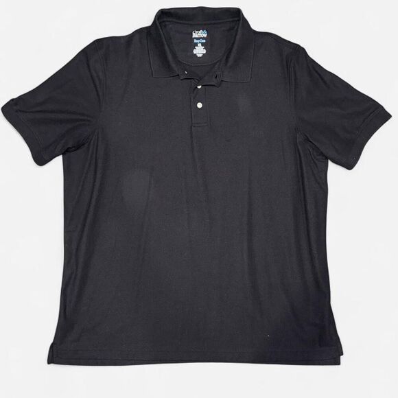 NWOT - Black Croft & Barrow Short Sleeve Polo Shirt - Picture 1 of 6